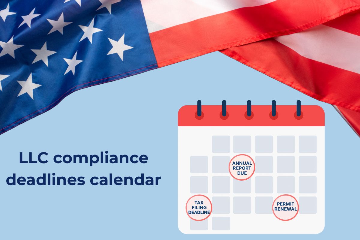 Calendar marking tax filing deadlines for U.S. LLC owners under Hurricane Isaias tax relief